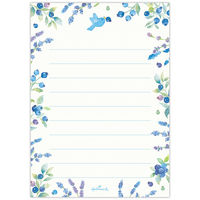 日本ホールマーク ホールマーク ミニレターセット MRブルー 844790 1セット(6冊)（直送品）