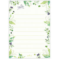 日本ホールマーク ホールマーク ミニレターセット MRグリーン 844813 1セット(6冊)（直送品）