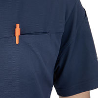 コーコス信岡 ニオイクリア エコ制電 鬼鹿の子 半袖ポロシャツ S ホワイト AE-1727 1着（直送品）