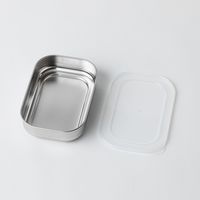 ステンレス容器 浅型 蓋付 AKOMEYA TOKYO/アコメヤ