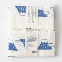 かや生地ふきん 富士山 ブルー AKOMEYA TOKYO/アコメヤ