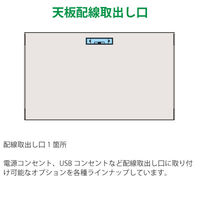 【設置込】イトーキ CZRデスク Type S  平机 L脚 センター引出無 1500×600mm CZR-156JAS-981 1台（直送品）