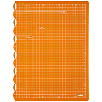 ナカバヤシ 折りたたみカッティングマットA3 オレンジ CTMO-A3OR 1セット(1個×5)