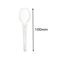 トーシン 個包装 透明 ミニスプーン 10cm 1セット（200本：100本入×2袋）
