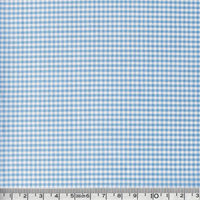 双日ファッション 40sギンガムチェック 小 巾110cm×10m切売カット ライトブルー B53000Z-102-10M（直送品）