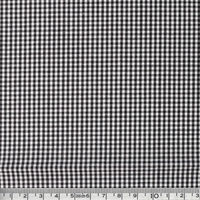 40sギンガムチェック 小 巾110cm×10m切売カット ブラック B53000Z-106-10M 1セット(巾110cm×10（直送品）