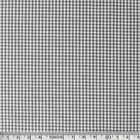 双日ファッション 40sギンガムチェック 小 巾110cm×7m切売カット グレー B53000Z-114-7M（直送品）