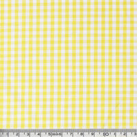 日本紐釦貿易 40sギンガムチェック 中 巾110cm×10m切売カット イエロー B53000Z-203-10M（直送品）