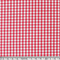 日本紐釦貿易 40sギンガムチェック 中 巾110cm×8m切売カット レッド B53000Z-204-8M 1セット(巾110cm×8m（直送品）