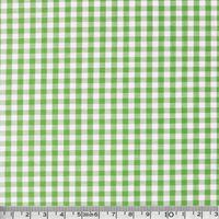 日本紐釦貿易 40sギンガムチェック 中 巾110cm×7m切売カット グリーン B53000Z-210-7M 1セット(巾110cm×7m（直送品）
