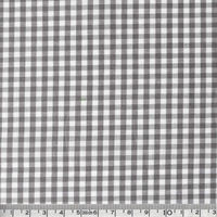 日本紐釦貿易 40sギンガムチェック 中 巾110cm×10m切売カット グレー B53000Z-214-10M（直送品）