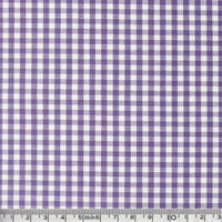 日本紐釦貿易 40sギンガムチェック 中 巾110cm×3m切売カット パープル B53000Z-221-3M 1セット(巾110cm×3m（直送品）