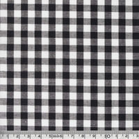 双日ファッション 40sギンガムチェック 大 巾110cm×10m切売カット ブラック B53000Z-306-10M（直送品）