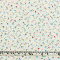 花柄プリント ブロード生地 巾112cm×10m切売カット ブルー系 B6100Z-3-3-10M 1セット(巾112cm×10（直送品）