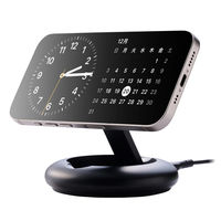 エレコム ワイヤレス充電器 Qi2対応 マグネット式 15W 折り畳みスタンド ブラック ECーMA08BK 1個