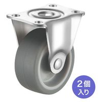 サンワサプライ 汎用キャスター 75mm径 2個セット(固定)TPR製 CST-75TP-FIX2 1セット(2個入)（直送品）