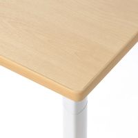 サンワサプライ eテーブル 受注生産品 幅1000×奥行700mm 薄い木目×ホワイト MEF-10070LM 1台（直送品）