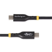 USB-Cケーブル　2m　USB 2.0　240W　PD 3.1対応　ブラック（直送品）