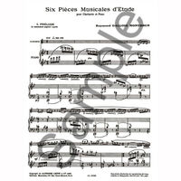 ALPHONSE LEDUC ガロワ=モンブラン:6つの練習曲 (CLARINET/PIANO) AL21005 1冊（直送品）