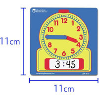 Learning　Resources　書いて消せる学習時計　生徒用　LER0572　1セット（10個入）