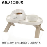 たためるペットテーブル ダブル ベージュ 1個 リッチェル 犬用