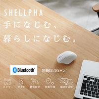 ワイヤレスマウス 静音 Bluetooth/無線2.4GHz 5ボタン Sサイズ 白 M-SH21MBSKXWH エレコム 1個