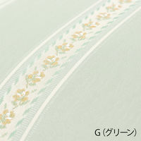 川島織物セルコン モアレストライプ シートクッション LN2713 45×43cm グリーン LN2713_98G 1枚（直送品）