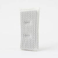 キッチンスポンジ Ag+ 銀抗菌 ネットスポンジ キズつけにくい つぶつぶネットが汚れをかき落とす グレー 1個 東和産業