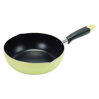 パール金属 フライパン 22cm IH対応 目盛り付き ふっ素加工 イエロー 438132 1個（直送品）