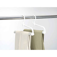 サワフジ ハンガー スラックスハンガーEX 1段 スノーホワイト 463330 1個（直送品）