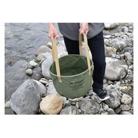 菊屋(KK) ラウンドバケット20L カーキ 4582451307038 1個（直送品）