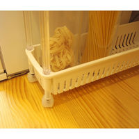 サンコープラスチック ルーチェワゴン3段 ホワイト 4973230404190 1個（直送品）