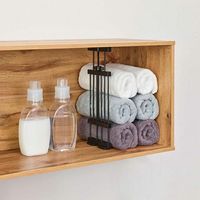 平安伸銅工業 突っ張りすき間棚 SーLL ブラック 4977612210164 1個（直送品）