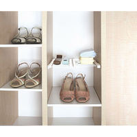 平安伸銅工業 突ぱりすき間棚 WーL ホワイト 4977612210300 1個（直送品）