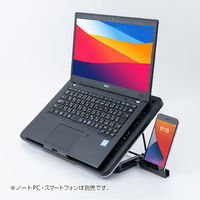 ナカバヤシ ノートPCクーラー　2WAY　5FAN　スタンダード　11～15.6インチ対応 NSFー10BK 1個