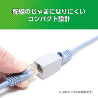 ナカバヤシ LANケーブル延長アダプタ　カテゴリー5e対応 CARー855E 1個