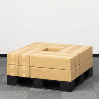 【120サイズ】現場のチカラ 1100×1100パレット積載向けダンボール 1段：8箱 676×196×169mm 1セット（60枚） オリジナル