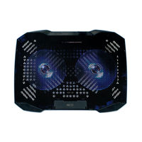 ナカバヤシ ノートPCクーラー　2WAY　2FAN　コンパクト　10～14インチ対応 NSFー08BK 1個