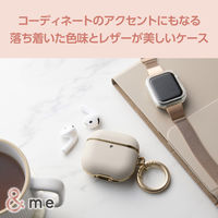 AirPods 4 ケース 用 ソフトレザー カバー 衝撃吸収 落下防止 グレージュ AVA-AP06PLMJGB エレコム 1個（直送品）