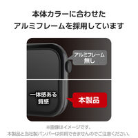 アップルウォッチ ガラス フィルム 【44mm対応】 高透明 ブラック AW-23DFLGFALBK エレコム 1個（直送品）
