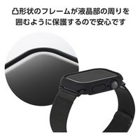 アップルウォッチ カバー Series 10 [ 42mm ] バンパー ハード ブラック AW-24BBPPBK エレコム 1個（直送品）