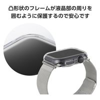 アップルウォッチ カバー Series10[42mm] バンパー ハード クリア AW-24BBPPCR エレコム 1個（直送品）