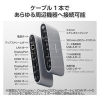 ドッキングステーション タイプC ハブ 13in1 Displaylink対応 USBハブ DST-W14 エレコム 1個（直送品）