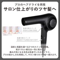 ドライヤー 速乾 大風速 1300W プロテクトイオン サロンクオリティ ブラック NIB500B-K テスコム 1個（直送品）