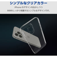 iPhone16 Pro Max ケース ソフト カメラレンズ保護設計 クリア PM-A24DUCTKCR エレコム 1個（直送品）