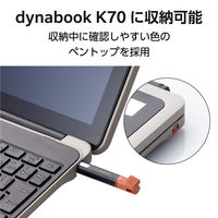 タッチペン dynabook K70用 本体収納可能 導電繊維 P-TPSDYK01 エレコム 1個（直送品）