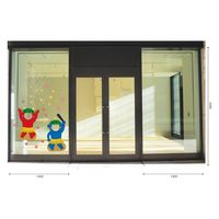 【外貼り用】 まどか  ウィンドウ用デコレーションシール 【VP】顔出し節分 DSP19012 1枚（直送品）