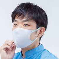 リーブル 3Dバイカラーマスク ホワイト×グリーン No.2876-GN 使い捨て　不織布　立体マスク　1箱（50枚入）