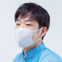 リーブル 3Dバイカラーマスク ホワイト×グレー No.2876-GY 使い捨て　不織布　立体マスク　1箱（50枚入）