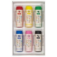 サクラクレパス 水でおとせる はじめてのふとふとクレパス6色 WPL6 1セット(1個×5)